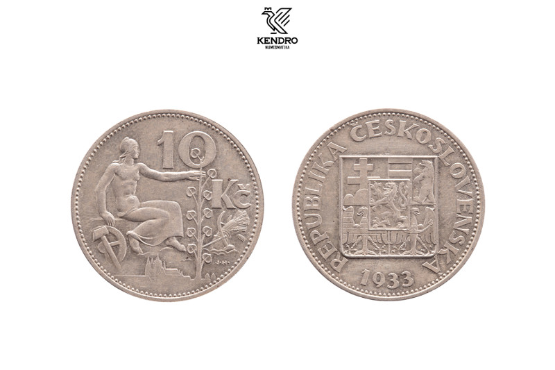 Czechoslovakia. 10 Koruna 1933. Kremnitz. Rare!
Extraordinary condition for thi...