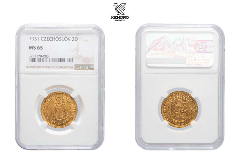 Czechoslovakia. 2 Ducat 1931. Kremnitz.
NGC MS 65.

Československo. 2 Dukát 1...