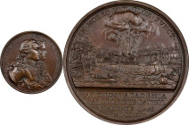 1763 Capture of Morro Castle Medal. Betts-443. Copper, 50 mm. MS-62 (PCGS).

889.4 grains. A very pleasing example of this well executed and evocati...