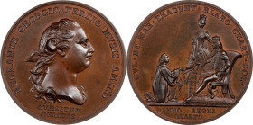 1771 College of William and Mary Lord Botetourt Medal. Betts-528. Copper, 43 mm. MS-65 (PCGS).

438.7 grains. Acquired by Mr. Margolis from our Augu...