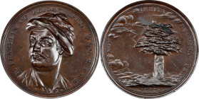 1777 B. Franklin of Philadelphia Medal. Betts-547. Copper, 45 mm. MS-62 BN (PCGS).

618.7 grains. An iconic rarity among medals of the American Revo...