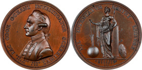 (1784) Captain Cook Royal Society Medal. Betts-553. Bronze, 43 mm. MS-64 BN (PCGS).

568.1 grains. Ruddy brown with some subtle spotting at central ...