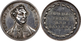 1779 Admiral Keppel Medal. BHM-214. Silver, 40 mm. AU-58 (PCGS).

523.1 grains. Another example, from a different reverse die and on a much thicker ...