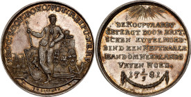 1780 Treaty of Armed Neutrality Medal. Betts-573. Silver, 32 mm. MS-63 (PCGS).

161.1 grains. Golden toning surrounds highly reflective and lustrous...