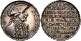 1781 Admiral Rodney / Capture of Saint Eustatius Medal. Betts-579, Liechty-10. Silver, 33 mm. MS-62 (PCGS).

375.1 grains. A scarce medal in any com...