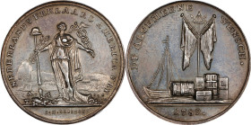 1782 Holland Declares America Free Medal. Betts-607. Silver, 34 mm. AU Details--Cleaned (PCGS).

234.5 grains. Golden toning over silver gray surfac...
