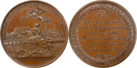 1781 (ca. 1789) William Washington at Cowpens Medal. Betts-594. Bronze, 46 mm. MS-63 BN (PCGS).

700.1 grains. Plain concave edge with a subtle, thi...