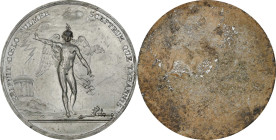 1784 Benjamin Franklin / Winged Genius Reverse Cliche. As Betts-619. Tin, 44.2-45.2 mm. MS-63 (PCGS).

116.3 grains. A cliche of remarkable quality,...
