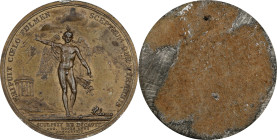1784 Benjamin Franklin / Winged Genius Reverse Cliche. As Betts-619. Tin, 45 mm. MS-61 (PCGS).

528.7 grains. A fascinating piece, noted by Mr. Marg...
