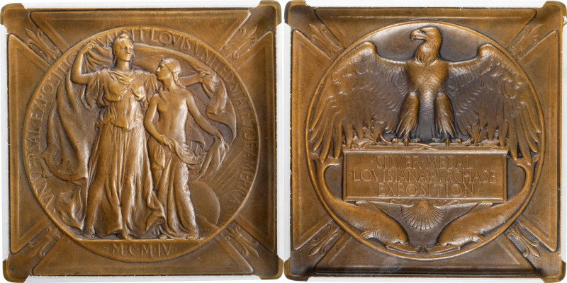 1904 Louisiana Purchase Exposition Silver-Level Award Medal. By Adolph Alexander...