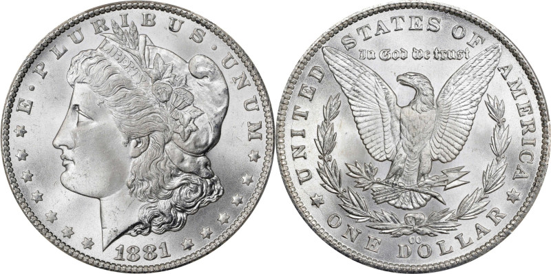 1881-CC Morgan Silver Dollar. MS-67+ (PCGS). CMQ-X.

A remarkable second near-...