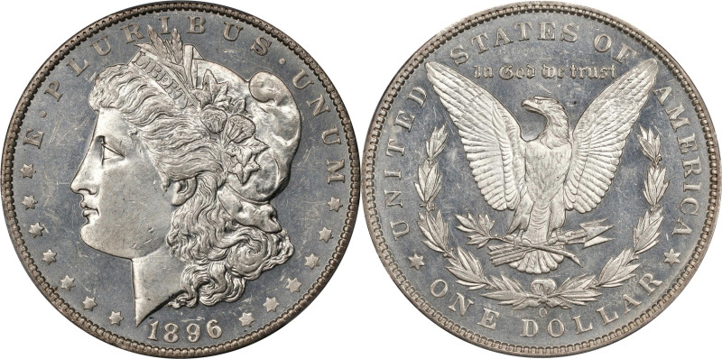 1896-O Morgan Silver Dollar. MS-62 PL (PCGS).

An outstanding strike rarity to...