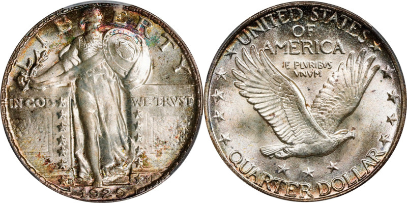 1929-D Standing Liberty Quarter. MS-67 (CACG).

A truly gorgeous and highly lu...