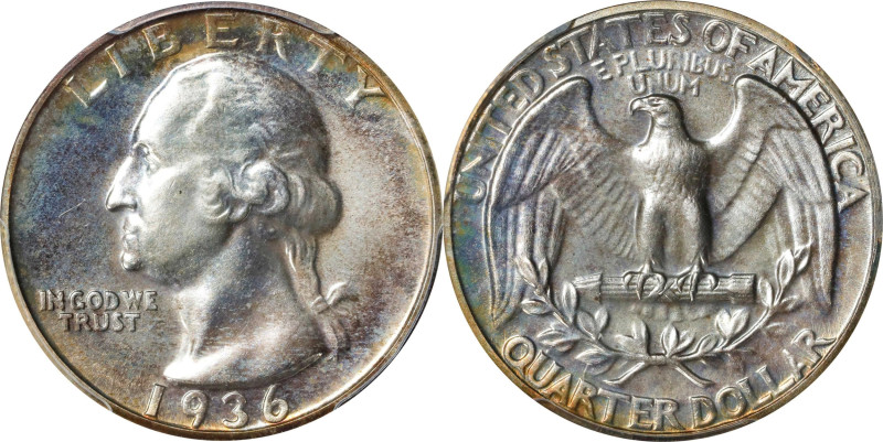 1936 Washington Quarter. Proof-66+ (PCGS). CAC.

A watery brilliant Gem Proof ...