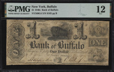 Buffalo, New York. Bank of Buffalo. 1840 $1. Haxby 360-001-G4. PMG Fine 12.

An evenly circulated note bearing the testimony of John Tyler with his ...