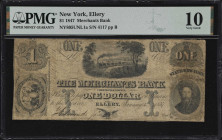 Ellery, New York. Merchants Bank. 1847 $1. Haxby 805-001-G2a. PMG Very Good 10.

Danforth, Spencer, & Hufty New York/Spencer, Hufty & Danforth Phili...