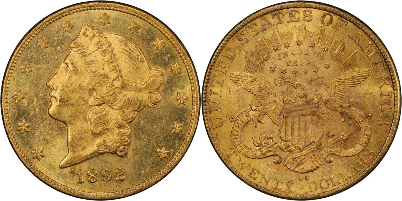 1892-CC Liberty Head Double Eagle. MS-62 (PCGS). CAC.

This incredible Carson ...