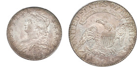 1824/1 Capped Bust Half Dollar. O-101a. Rarity-1. Die State 101.4. AU-58 (PCGS). CAC.

Flashy appearance featuring semi-reflective surfaces with a c...