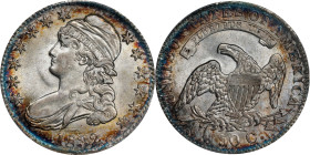 1832 Capped Bust Half Dollar. O-112. Rarity-2. Die State 112.1. Small Letters. Dashed Date. AU-58 (PCGS). CAC.

A choice AU-58 with virtually full l...