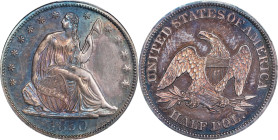 1850 Liberty Seated Half Dollar. Proof. Unc Details--Repaired (PCGS).

A generally attractive specimen, and a very rare pre-1858 Proof in the Libert...