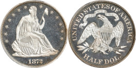 1872 Liberty Seated Half Dollar. Proof-66 Deep Cameo (PCGS).

Profound and rare deep cameo contrast greets the viewer from both sides of this exquis...