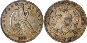 1872-CC Liberty Seated Half Dollar. WB-8. Rarity-4. EF-45 (PCGS). CAC.

This is an originally and warmly toned example dressed in golden-gray with a...