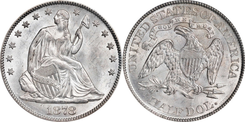 1878 Liberty Seated Half Dollar. WB-101. MS-64 (PCGS). CAC.

Brilliant satin-w...