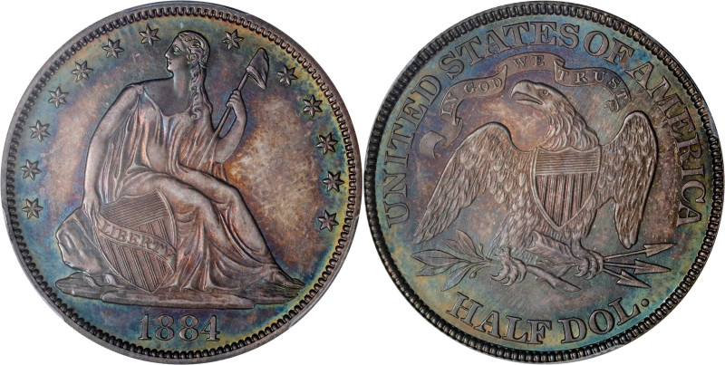 1884 Liberty Seated Half Dollar. Proof-65 (PCGS). CAC.

Stunningly struck with...