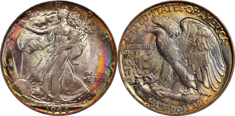 1944 Walking Liberty Half Dollar. MS-67+ (PCGS). CAC.

A spectacular example o...