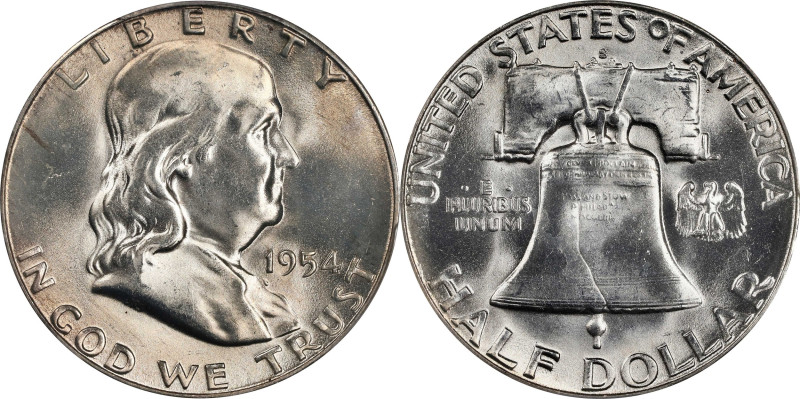 1954-S Franklin Half Dollar. MS-66+ FBL (PCGS).

A second high quality offerin...