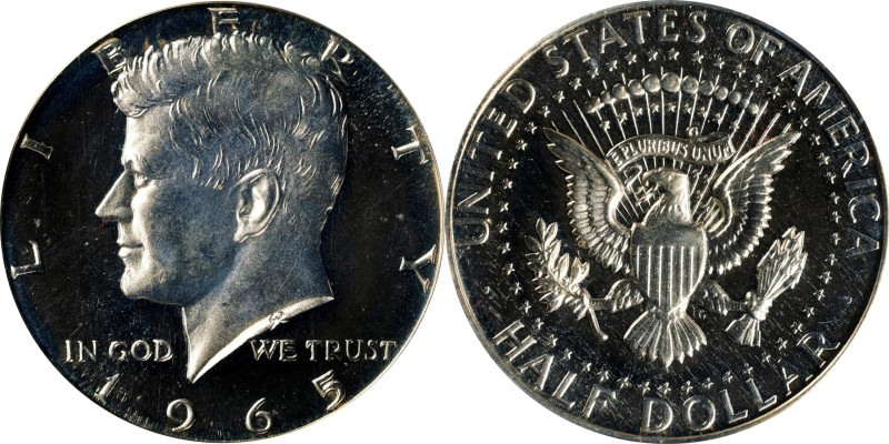 1965 Kennedy Half Dollar. SMS. MS-67 Deep Cameo (PCGS). OGH.

The Special Mint...