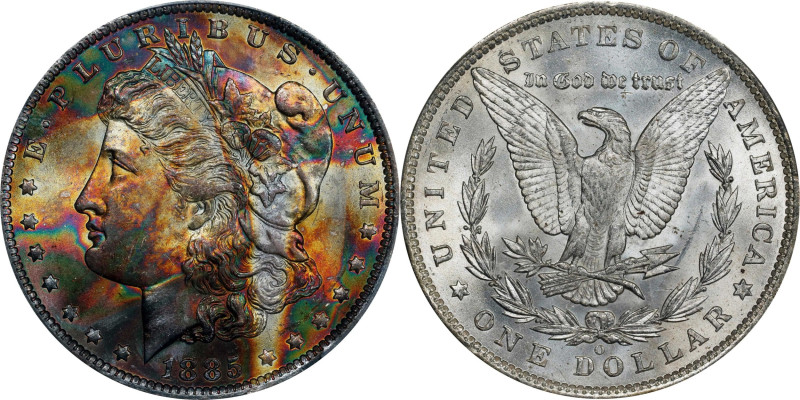 1885-O Morgan Silver Dollar. MS-65+ (PCGS). CAC.

This Gem from the infamous R...