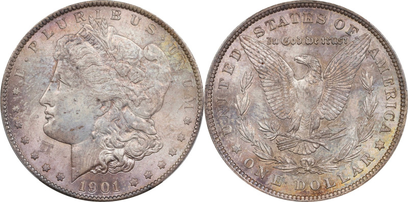 1901 Morgan Silver Dollar. MS-62 (PCGS).

This is a nearly Choice quality exam...