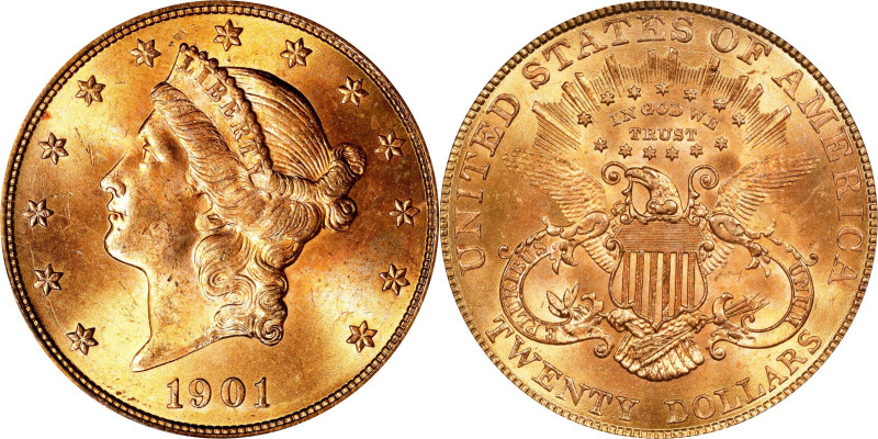 1901 Liberty Head Double Eagle. MS-65 (PCGS). OGH.

A scarcer late date Type I...