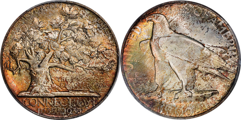 1935 Connecticut Tercentenary. MS-67+ (PCGS).

Wonderfully original surfaces a...