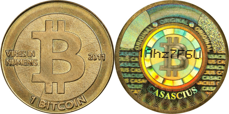 2011 Casascius 1 Bitcoin. Loaded. Firstbits 1Ahz7F6U. Series 1. CASACIUS Error. ...