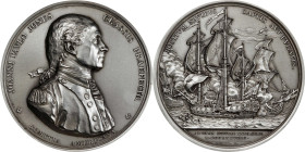 "1779" (post-World War I) Captain John Paul Jones / Bonhomme Richard vs. Serapis Naval Medal. Paris Mint Restrike from Original Dies. Adams-Bentley 8,...