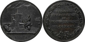 Old Cast Copy "1796" Washington Seasons Medal. The Home. After Musante GW-69, Baker-172, Julian IP-52. White Metal. About Uncirculated.

47.2 mm. 77...