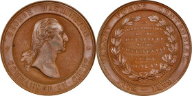 1878 Valley Forge Centennial Medal. Musante GW-959, Baker-449A, Julian CM-48, HK-137. Bronze. MS-63 (PCGS).

41 mm.

Estimate: $500