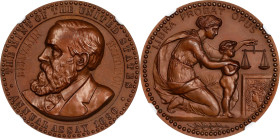 1890 United States Assay Commission Medal. JK AC-33. Rarity-4. Copper. MS-66 BN (NGC).

33 mm.

Estimate: $700