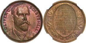 1889 Mint Superintendent Oliver C. Bosbyshell Medal. cf. Julian MT-17. Bronze. MS-65 (NGC).

26 mm. A close copy, in much-reduced size, of the 76 mm...