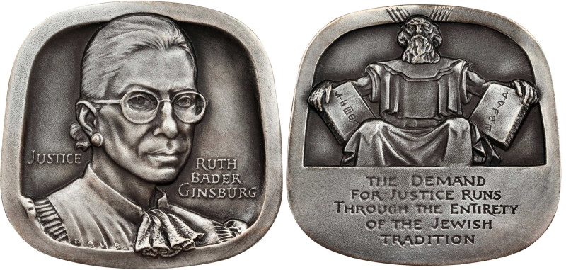 Undated (2013) Jewish-American Hall of Fame Medal Honoring Supreme Court Justice...