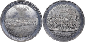 1892-3 World's Columbian Exposition. World Globe Dollar. HK-174, Eglit-9. Rarity-3. Aluminum. MS-63 PL (NGC).

44 mm.

Estimate: $200