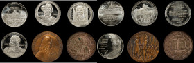 Lot of (6) So-Called Dollars and Half Dollars. Mint State.

Included are: Dollars: HK-13, environmental damage; HK-462; Half Dollars: 1948 Battleshi...