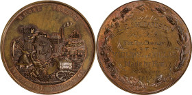 1879 Rhode Island Mechanics Association Award Medal. Harkness Ri-20. Bronze. Mint State.

52 mm. Central reverse inscribed to the recipient AWARDED ...