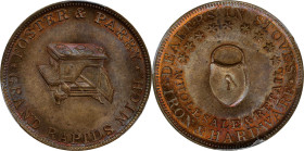 MICHIGAN. Grand Rapids. Undated (1848-1854) Foster & Parry. Miller-Mich 10. Brass. Plain Edge. MS-65 (PCGS).

28 mm.

Estimate: $200
