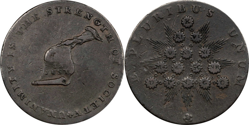 Undated (ca. 1793-1795) Kentucky Token. W-8810. Rarity-2. Copper. LANCASTER Edge...