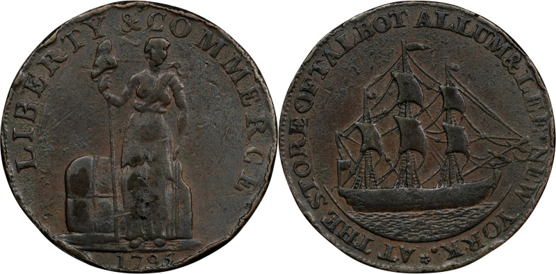 1795 Talbot, Allum & Lee Cent. Fuld-1, W-8620. Rarity-1. Lettered Edge: WE PROMI...