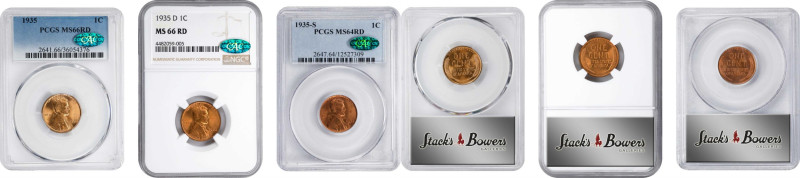 1935 Lincoln Cent. PDS Set. CAC.

All examples are individually graded and enc...