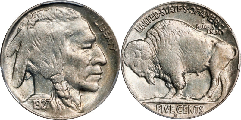 1927-D Buffalo Nickel. MS-64 (PCGS).

PCGS# 3961. NGC ID: 22S9.

From the Ge...